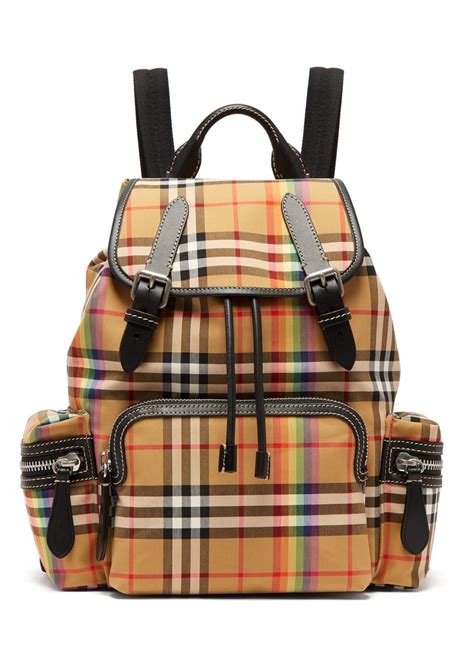 burberry check backpack|burberry medium rucksack backpack.